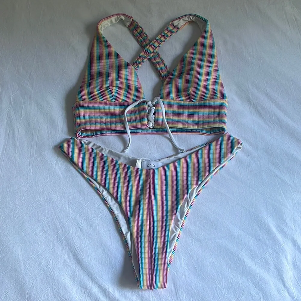 Onia rainbow bikini set